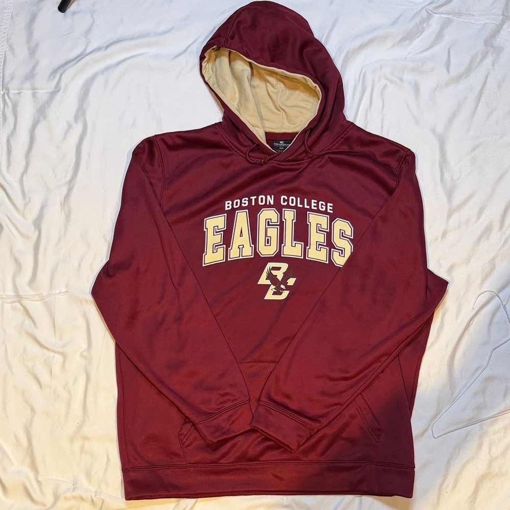 Colosseum Boston College Eagles Burgundy Hoodie Sweatshirt